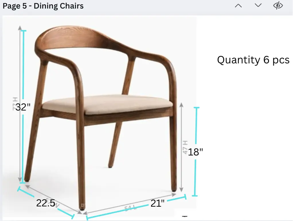 [NADC10093] Dining Chair - BESUITED (P)