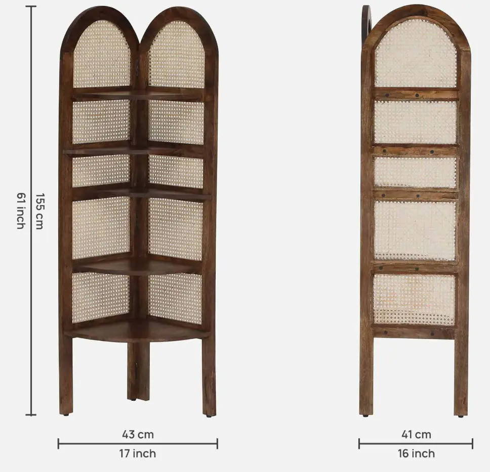 [NABS10072] Book Shelf - Corner - TRIM