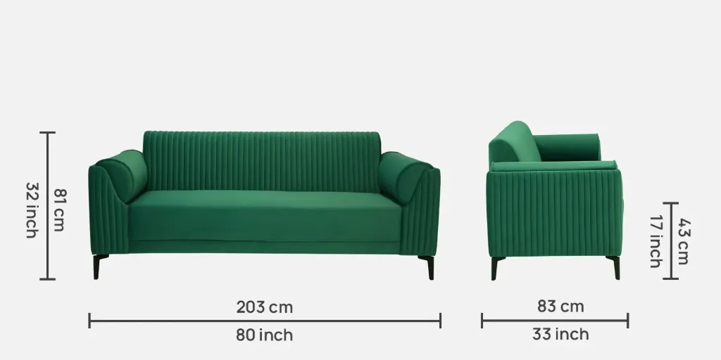 [A1SF10700] Three Seater Sofa - BLISSORA 