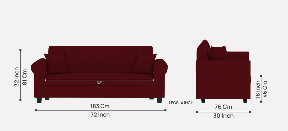 [A1SF10694] Three Seater Sofa - Cheerio  
