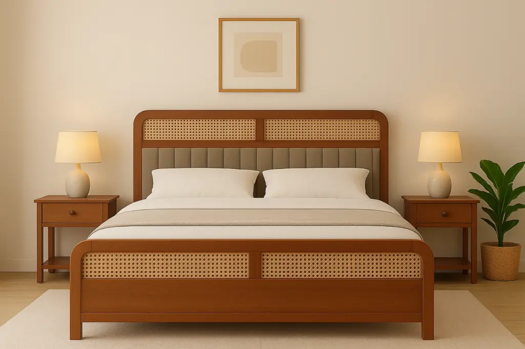Double Bed Teak - ALGOLS