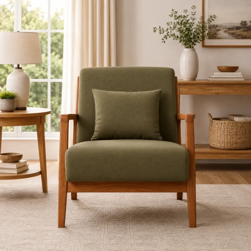 Arm Chair - Trig (NT01 - Natural, NR/Bailey [ Bailey 701 ])