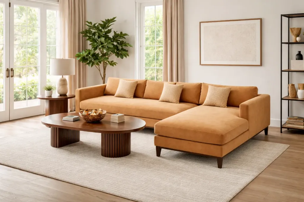 Sofa L Shape - MERRIMENT (NR/Bailey [ Bailey 701 ])