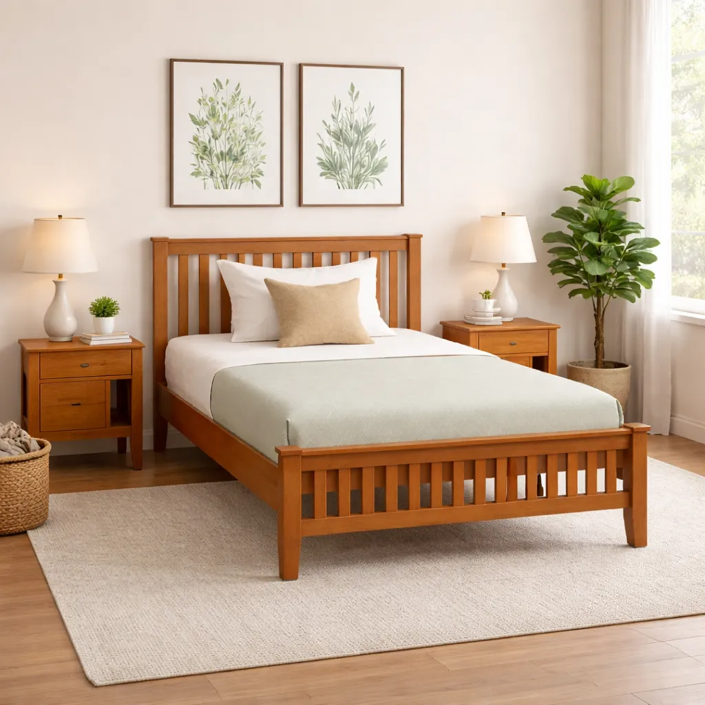 Single Bed - BARS (NT01 - Natural, No Storage, 75" x 36")