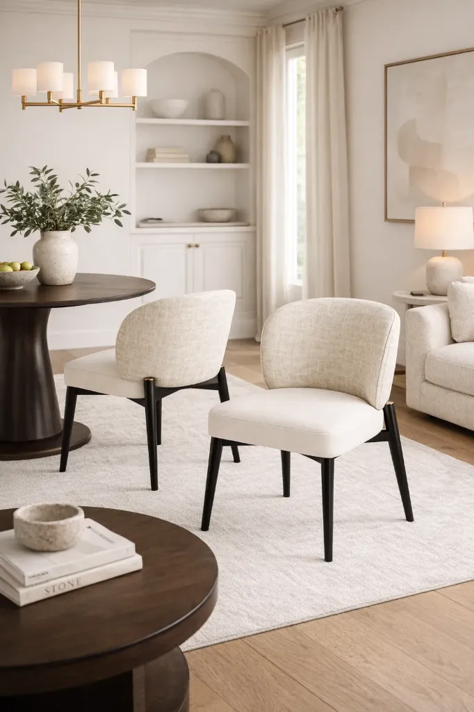 Dining Chair - LUNERA (NT01 - Natural, NR/Bailey [ Bailey 701 ])
