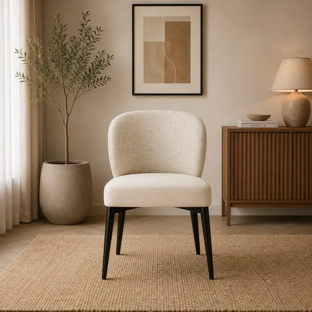 Dining Chair - Lunera (NT01 - Natural, NR/Bailey [ Bailey 701 ])