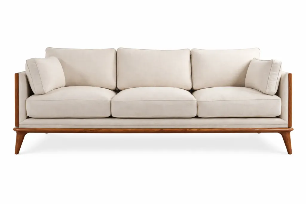 Sofa 4 Str - SPIFFY(P) (NT01 - Natural, NR/Bailey [ Bailey 701 ])