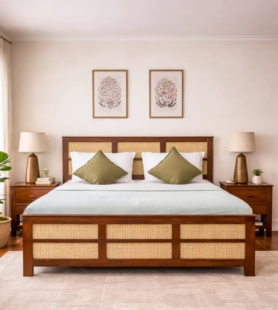 Double Bed Teak - CASTOR