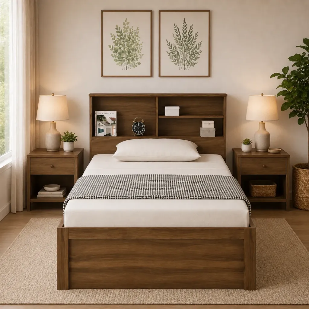 Single Bed - Halyx (NT01 - Natural, No Storage, 75" x 36")