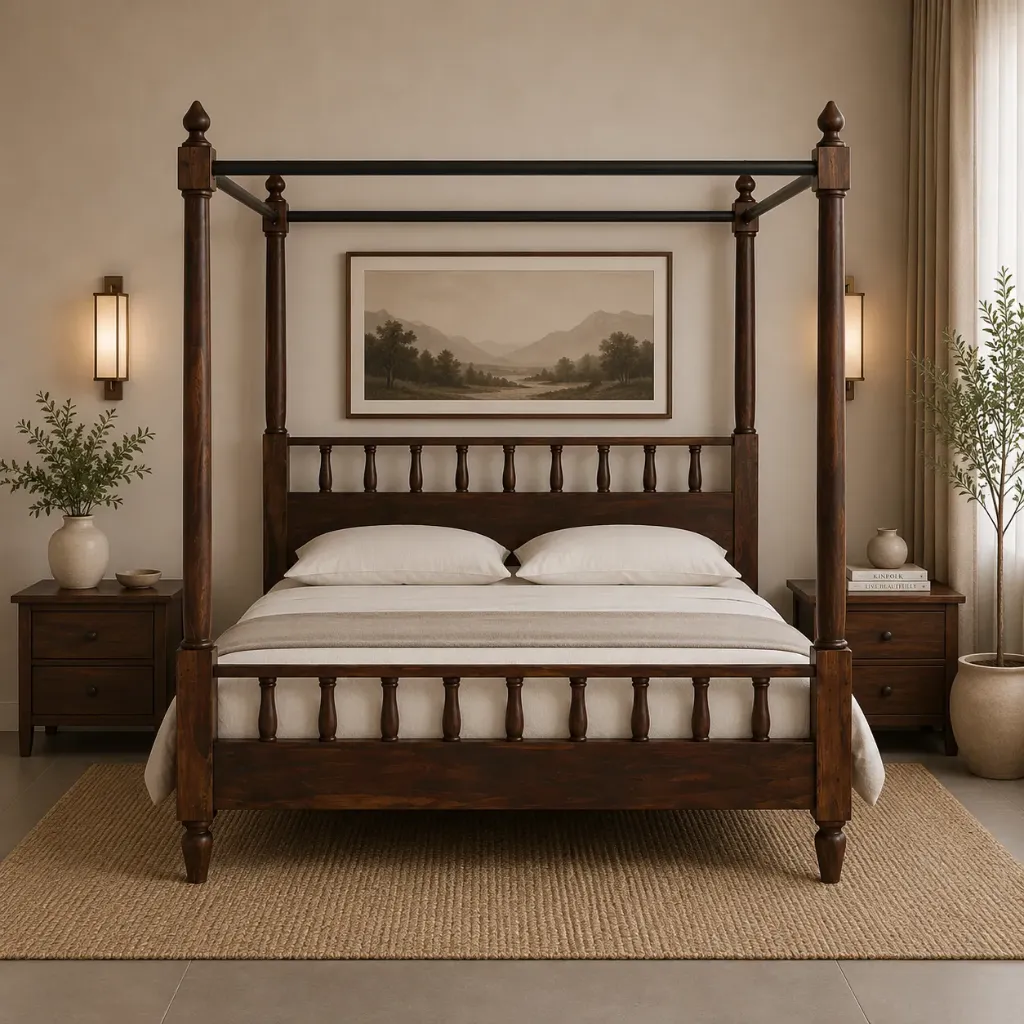 Poster Bed - RS Lumera (No Storage, King Size  78" x 72")