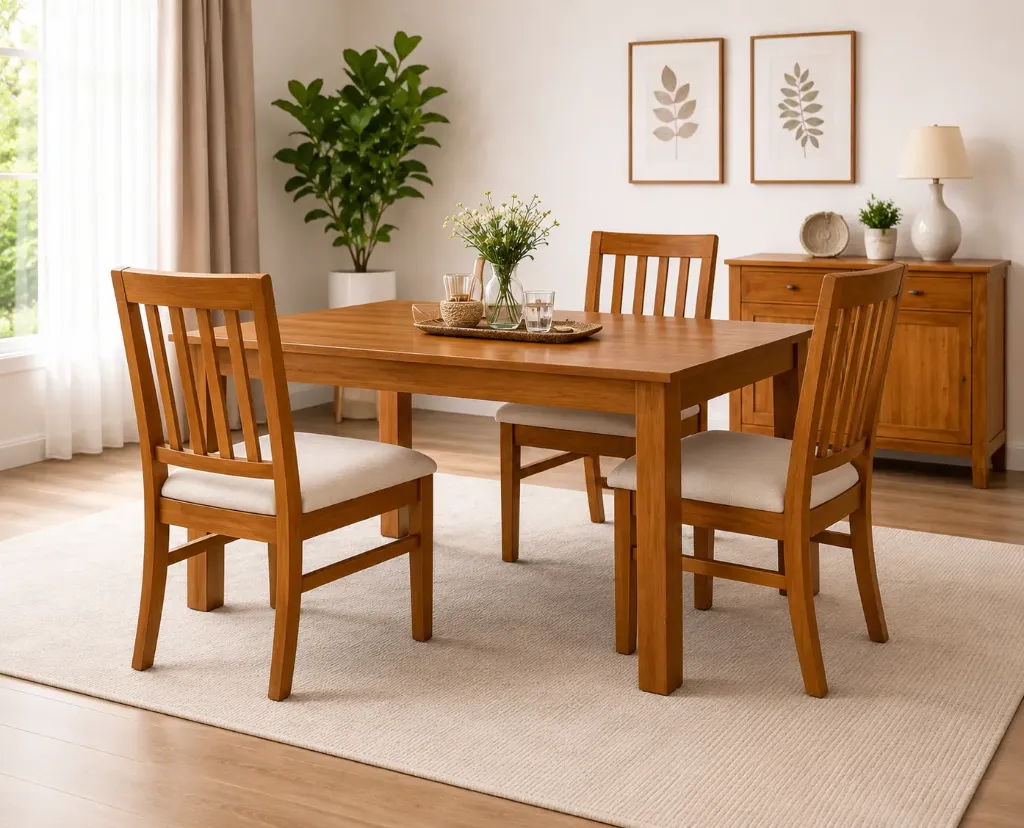 Dining Table (1+4) - PURE (NT01 - Natural)
