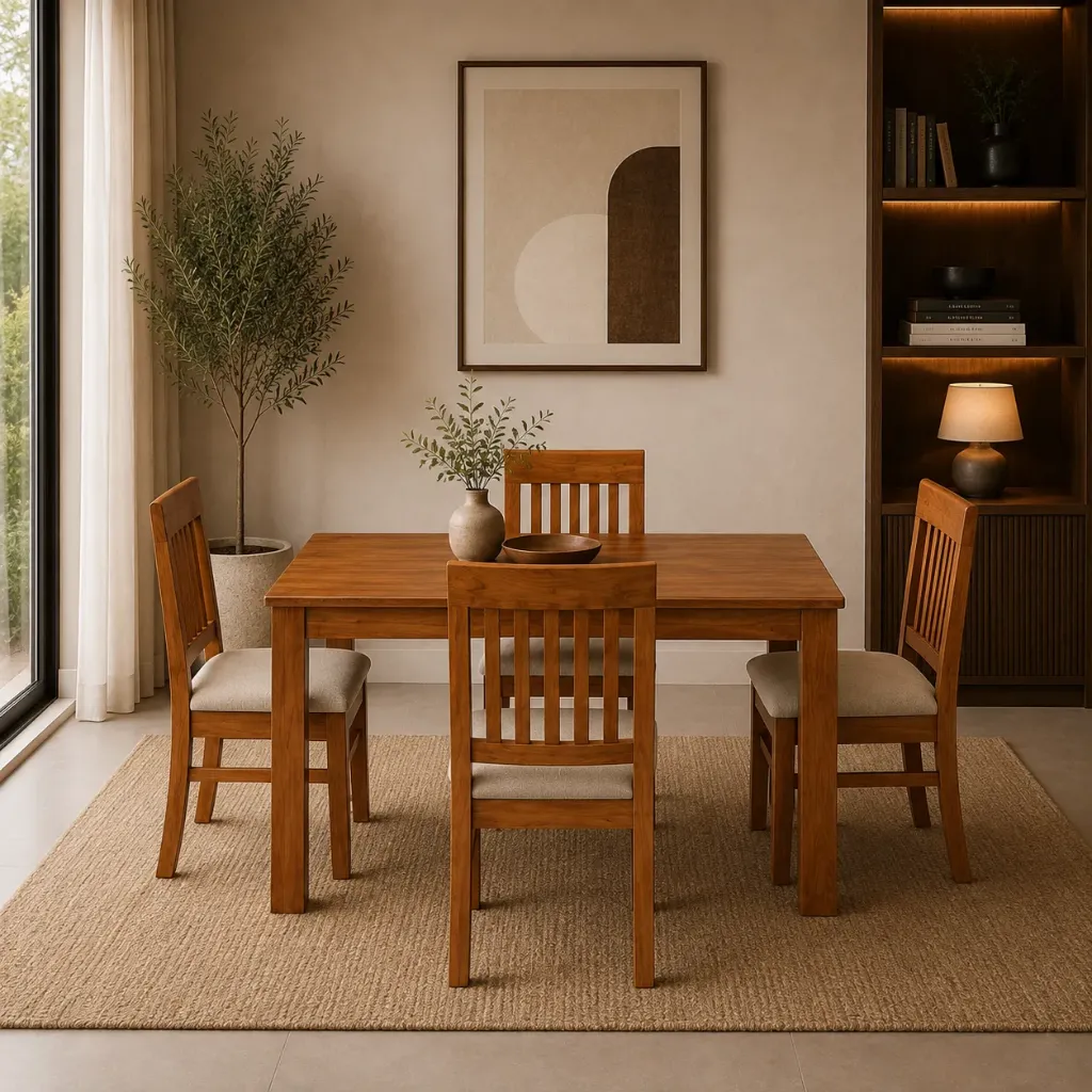Dining Table (1+4) - Pure (NT01 - Natural)