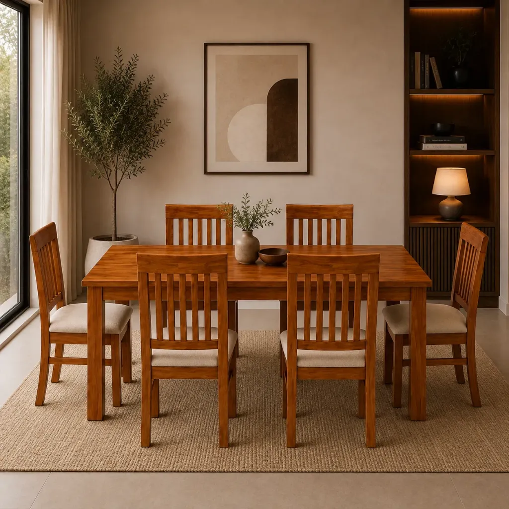 Dining Table (1+6) - Pure (NT01 - Natural)