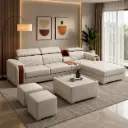Sofa Set [RH Lounger+CT+2 OT] - Aryk